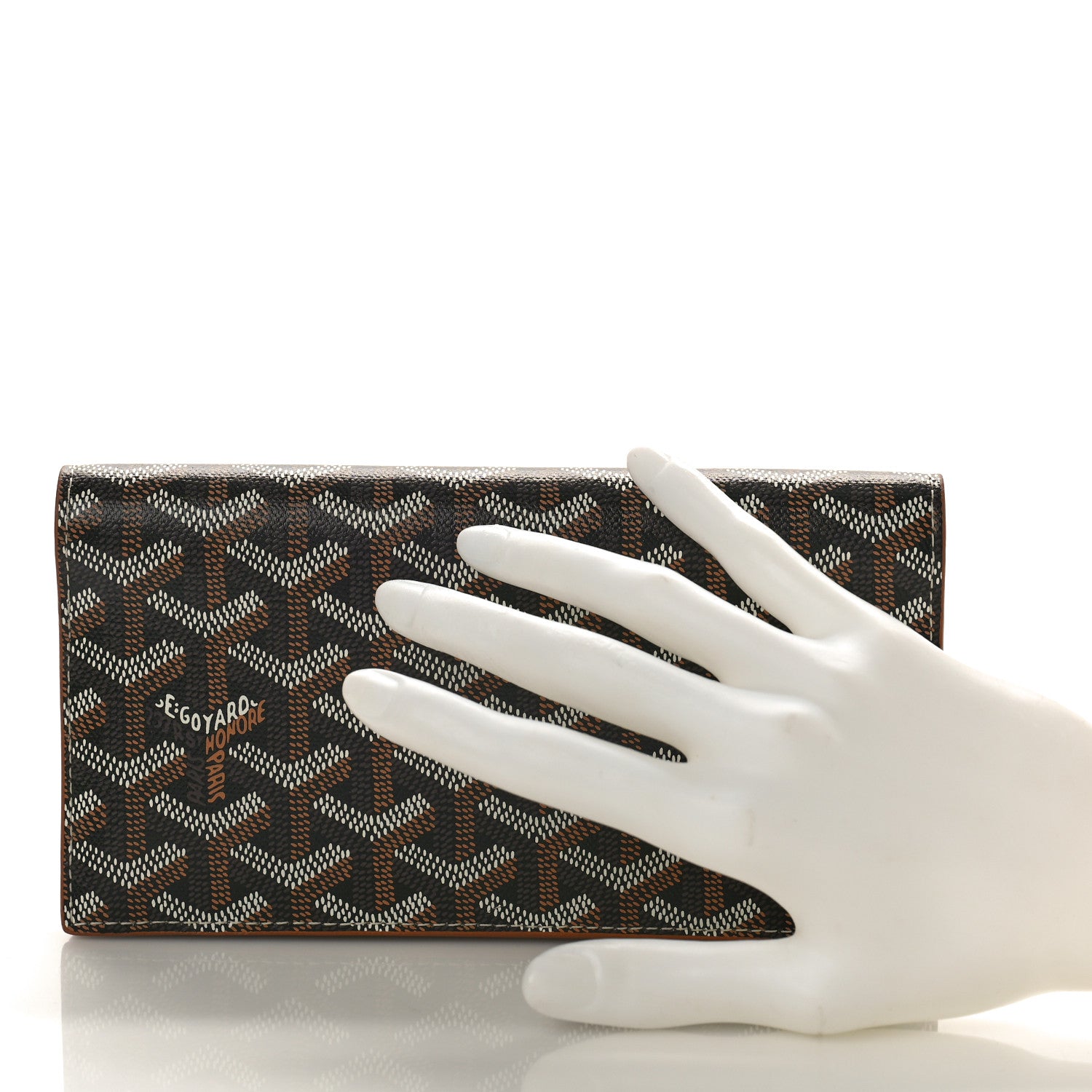 Goyard Goyardine Richelieu Wallet Black Gold 2 of 9