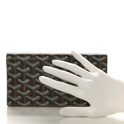 Goyard Goyardine Richelieu Wallet Black Gold 2 of 9