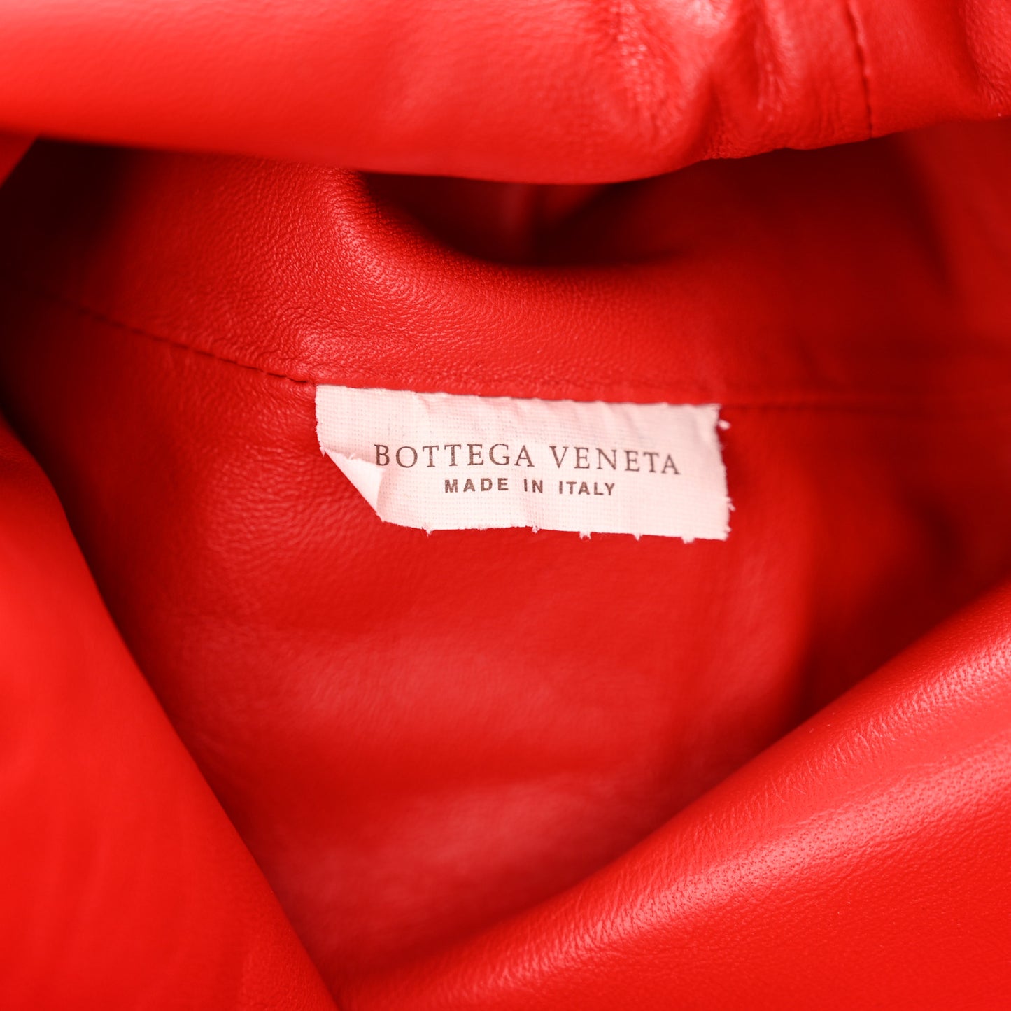 Nappa Maxi Intrecciato The Pouch Oversized Clutch Bright Red