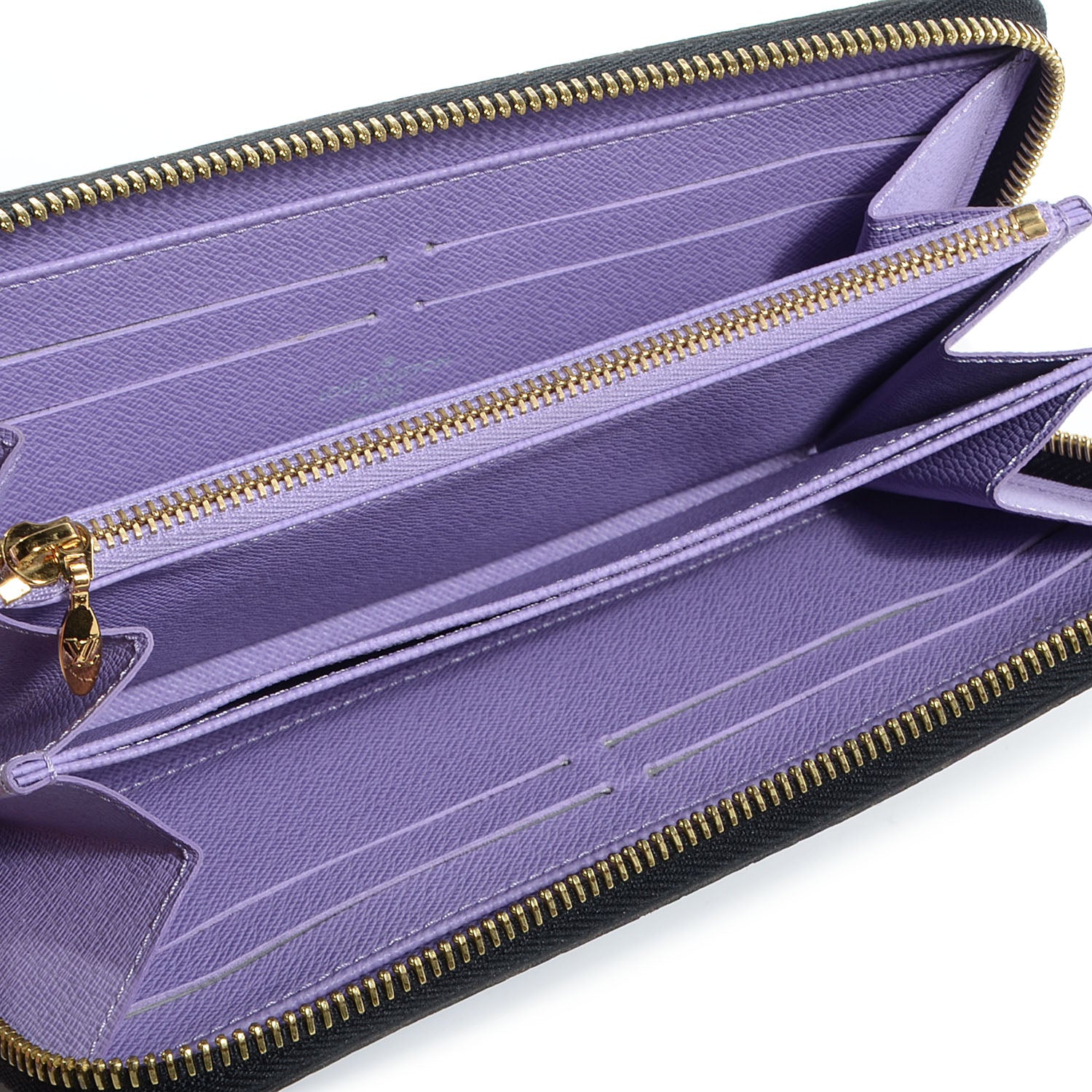 Louis Vuitton Monogram Multicolor Zippy Wallet Black Violet 5 of 8