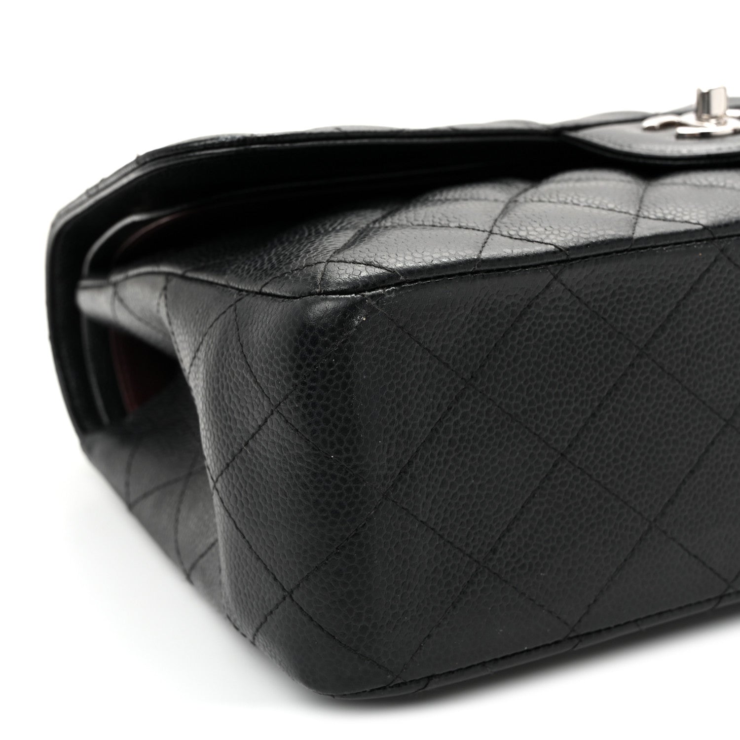 Chanel Caviar Quilted Jumbo Double Flap  Black 9 of 13