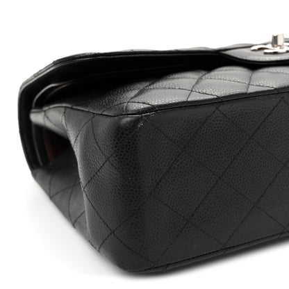 Chanel Caviar Quilted Jumbo Double Flap  Black 9 of 13