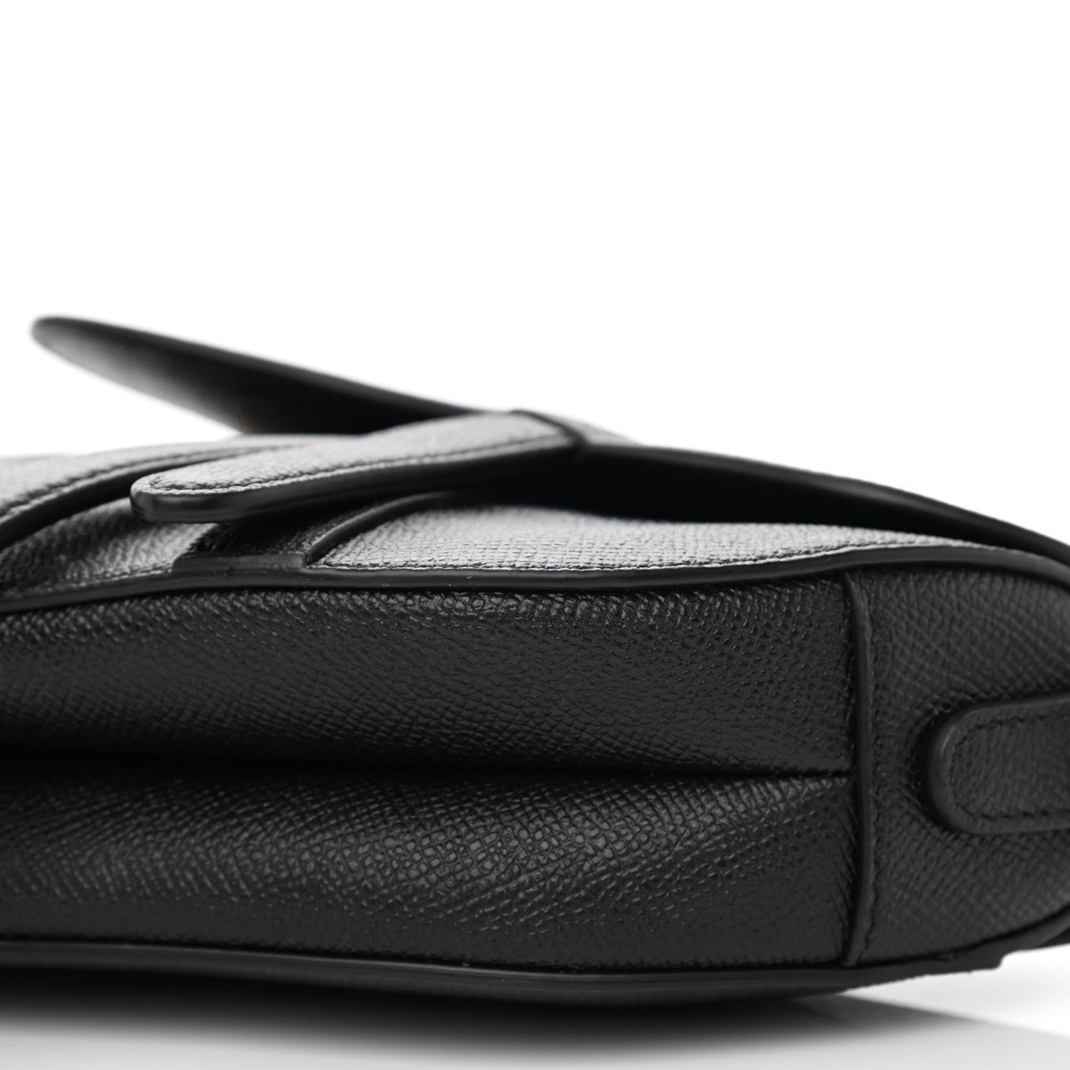 Christian Dior Grained Calfskin Mini Saddle Bag Black 8 of 8