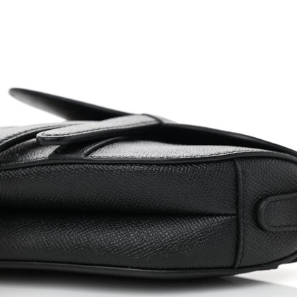 Christian Dior Grained Calfskin Mini Saddle Bag Black 8 of 8