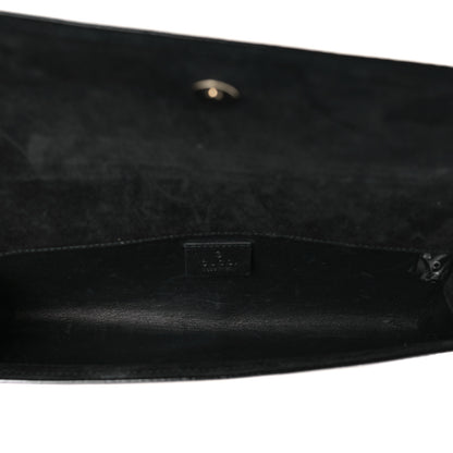 Gucci Patent Microguccissima Small Broadway Clutch Black 5 of 9
