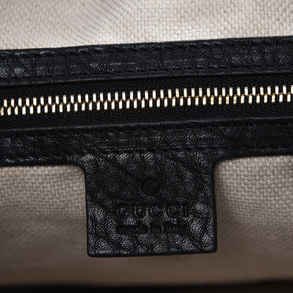 Gucci Pebbled Calfskin Medium Soho Chain Shoulder Bag Black 6 of 7