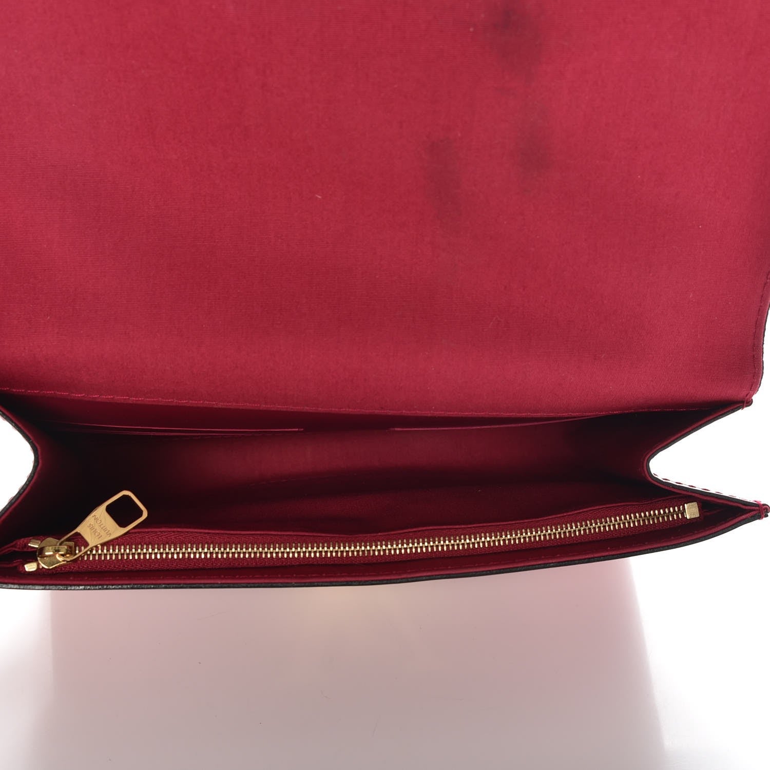 Louis Vuitton Patent Louise Clutch Rose Indien 5 of 7
