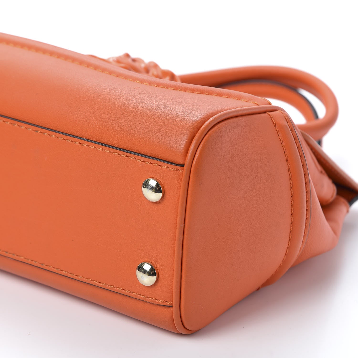 Versace Vitello Medium Palazzo Empire Bag Orange 6 of 8