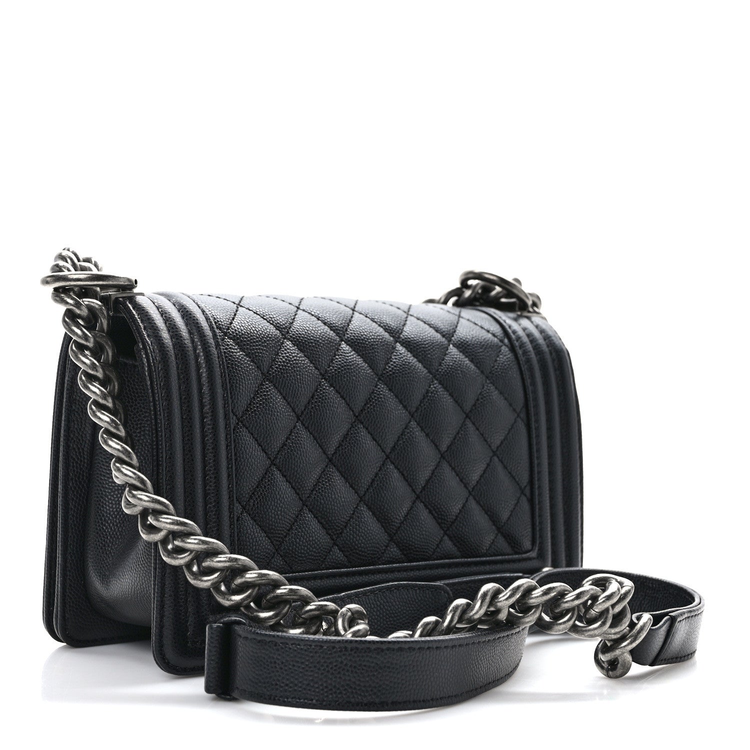 Chanel Caviar Quilted Small Boy Flap Black 3 of 12