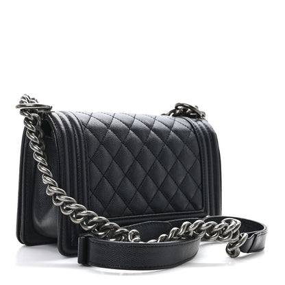 Chanel Caviar Quilted Small Boy Flap Black 3 of 12