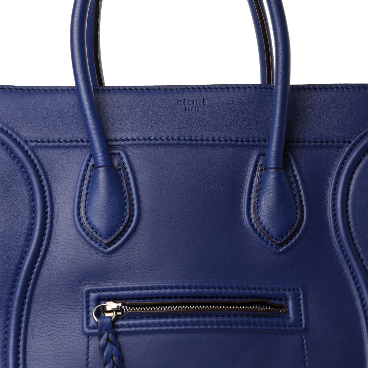 Celine Supple Calfskin Medium Phantom Luggage Indigo 10 of 10