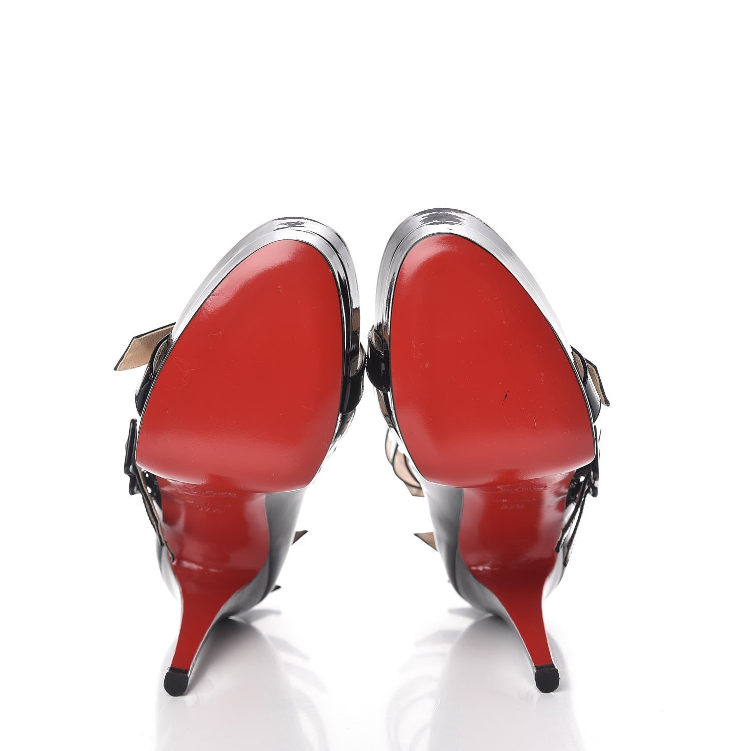 Christian Louboutin Patent Differa 140 Platform Sandals 37.5 Black 5 of 8