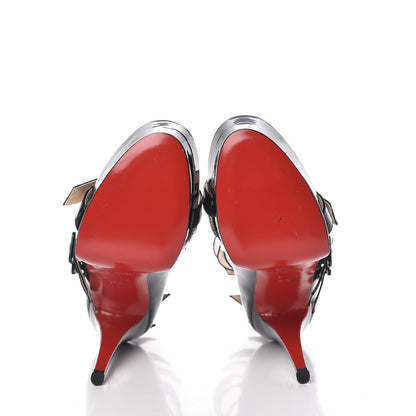 Christian Louboutin Patent Differa 140 Platform Sandals 37.5 Black 5 of 8