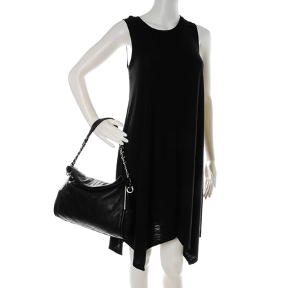 Chanel Lambskin Stitched Medium Ultimate Soft Tote Black 2 of 9