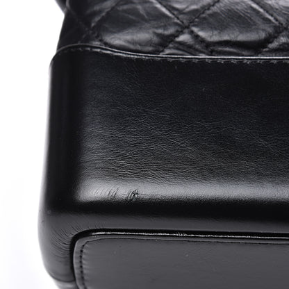 Chanel Aged Calfskin Quilted Maxi Gabrielle Hobo Black 9 of 10