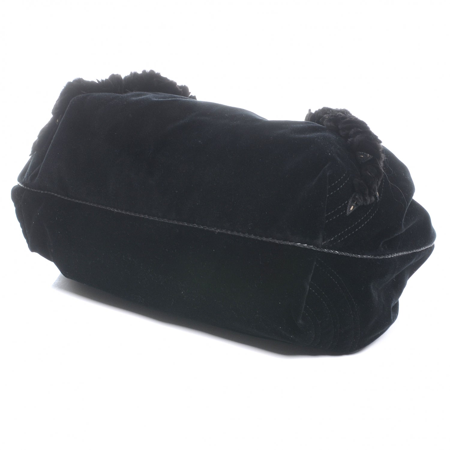 Fendi Velvet Rabbit Fur Wisteria Spy Black 4 of 8
