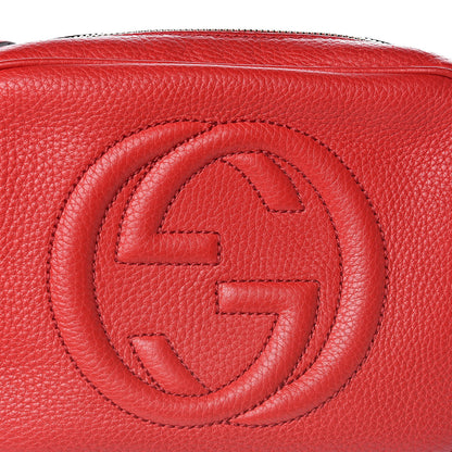 Gucci Pebbled Calfskin Small Soho Disco Bag Tabasco Red 11 of 11