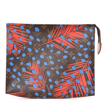 Louis Vuitton Monogram Jungle Dots Toiletry Pouch 26 Coquelicot Denim 1 of 9