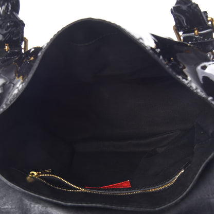 Valentino Garavani Patent Large Histoire Black 7 of 10