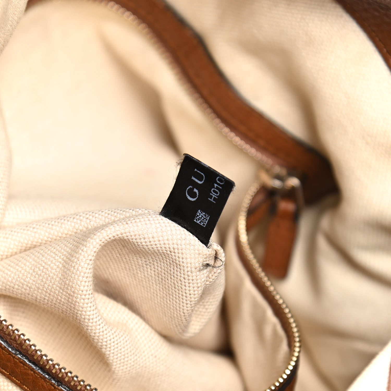 Gucci Monogram Cellarius Calfskin Medium Bella Hobo Beige Ebony Cuir 7 of 16