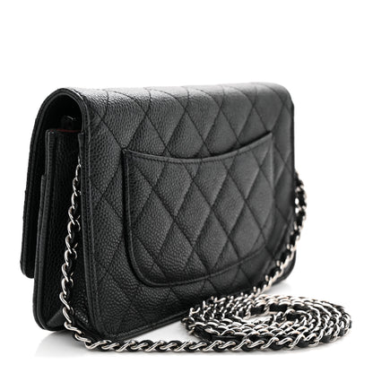 Chanel Caviar Quilted Wallet on Chain WOC Black 3 of 12