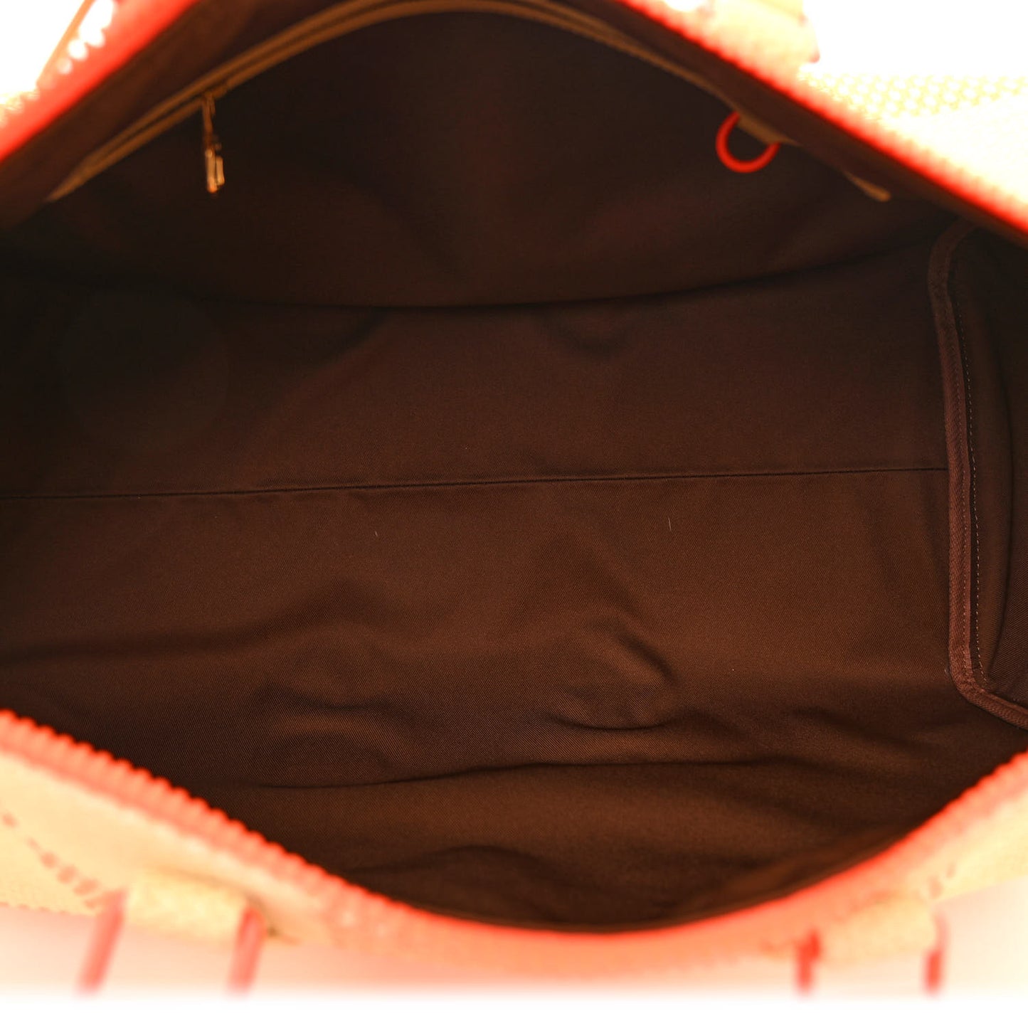 Raffia Damier Giant Keepall Bandouliere 50 Natural Orange