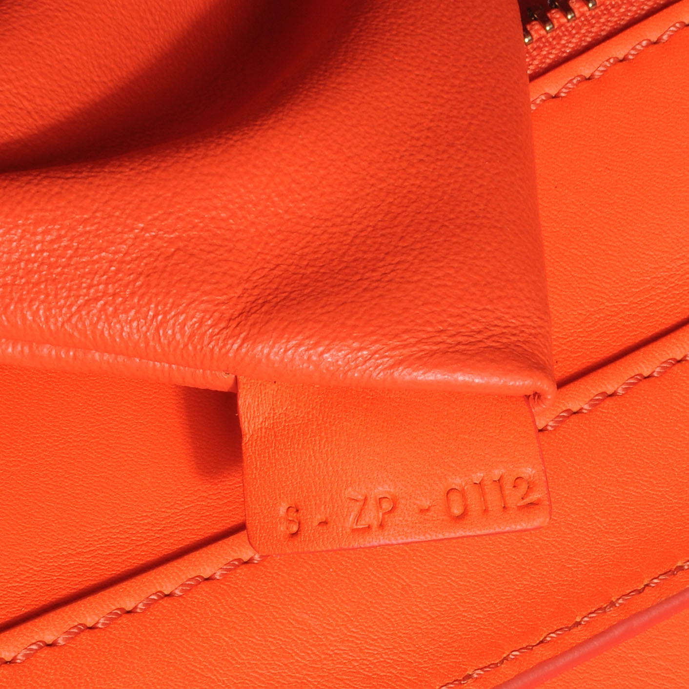 Celine Smooth Calfskin Mini Luggage Bright Orange 8 of 9