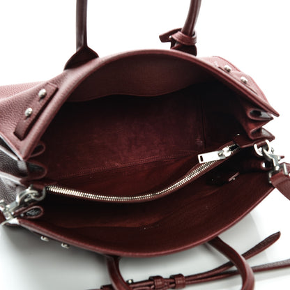 Saint Laurent Grained Calfskin Small Supple Sac De Jour Dark Pallisandre 5 of 9