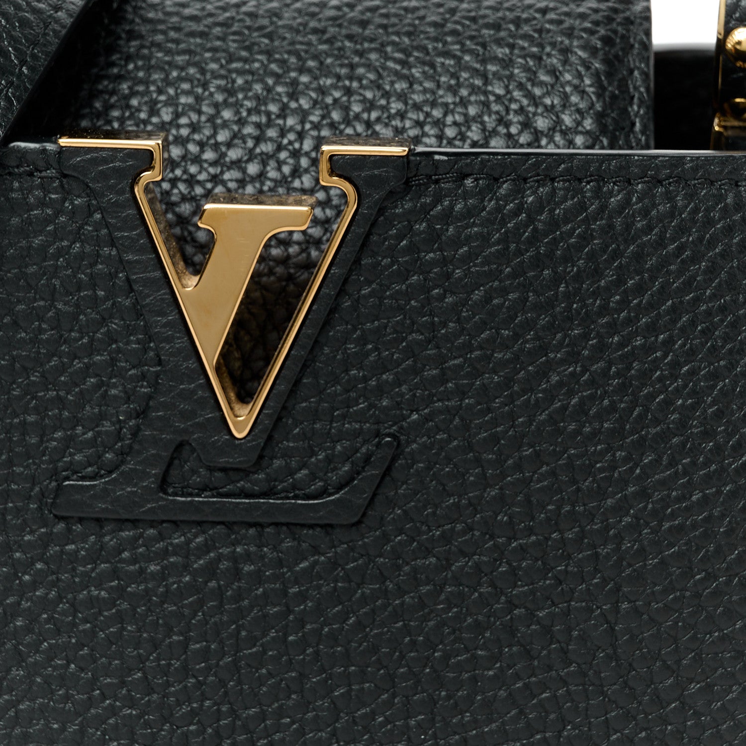 Louis Vuitton Taurillon Mini Capucines Black 6 of 8