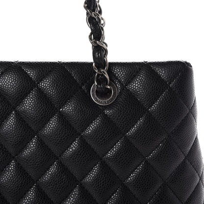 Chanel Caviar Quilted City Shopping Tote Black 9 of 9