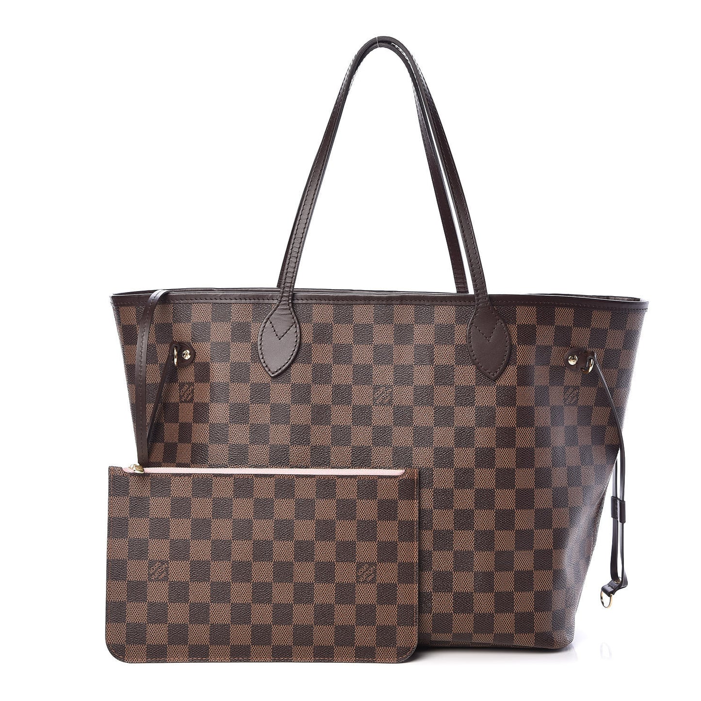 Damier Ebene Neo Neverfull MM Rose Ballerine
