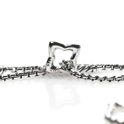 David Yurman Sterling Silver 25mm Quatrefoil Chain Necklace 5 of 5