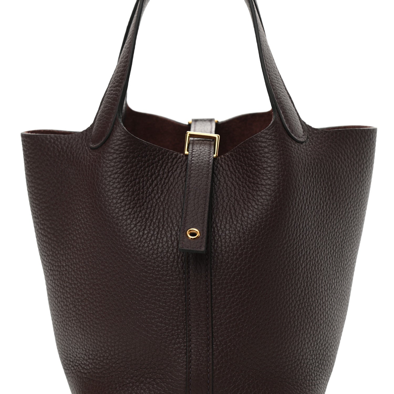 Hermes Taurillon Clemence Picotin Lock 18 PM Rouge Sellier 6 of 8