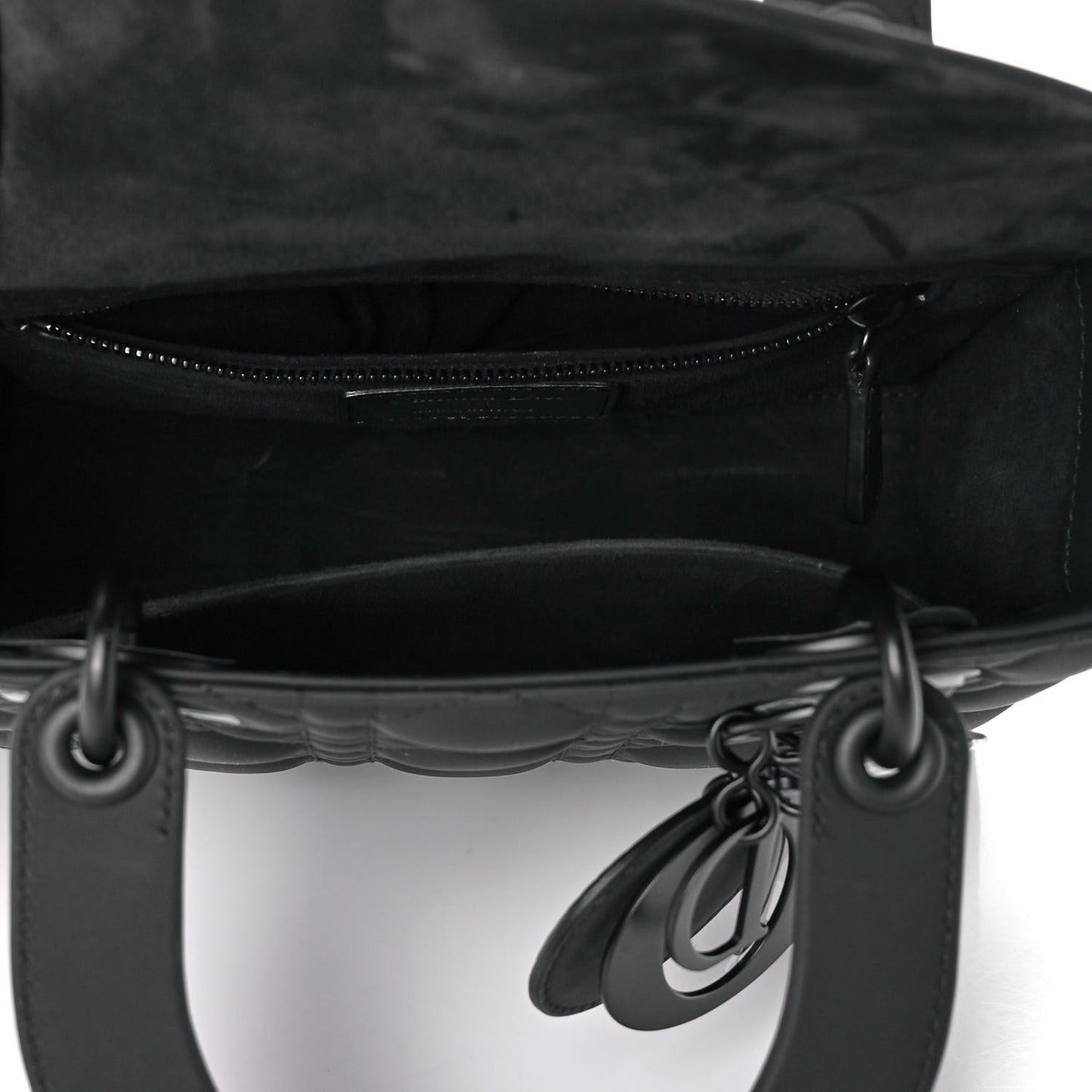 Ultra Matte Calfskin Cannage Small My ABCDior Lady Dior Black