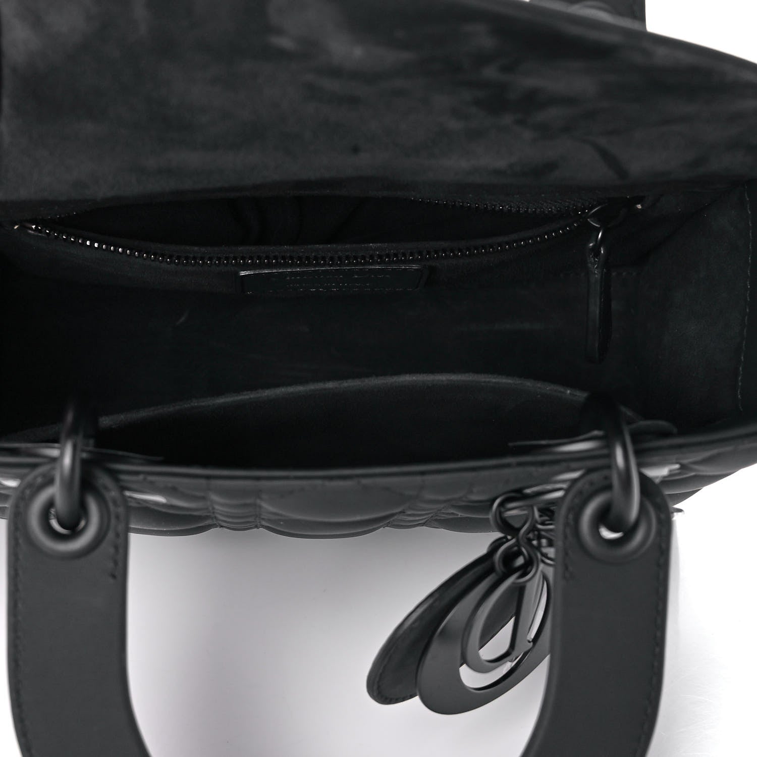 Christian Dior Ultra Matte Calfskin Cannage Small My ABCDior Lady Dior Black 5 of 9