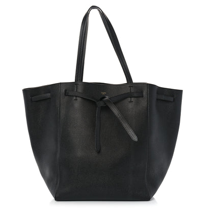 Celine Soft Grained Calfskin Medium Belt Cabas Phantom Black 1 of 10