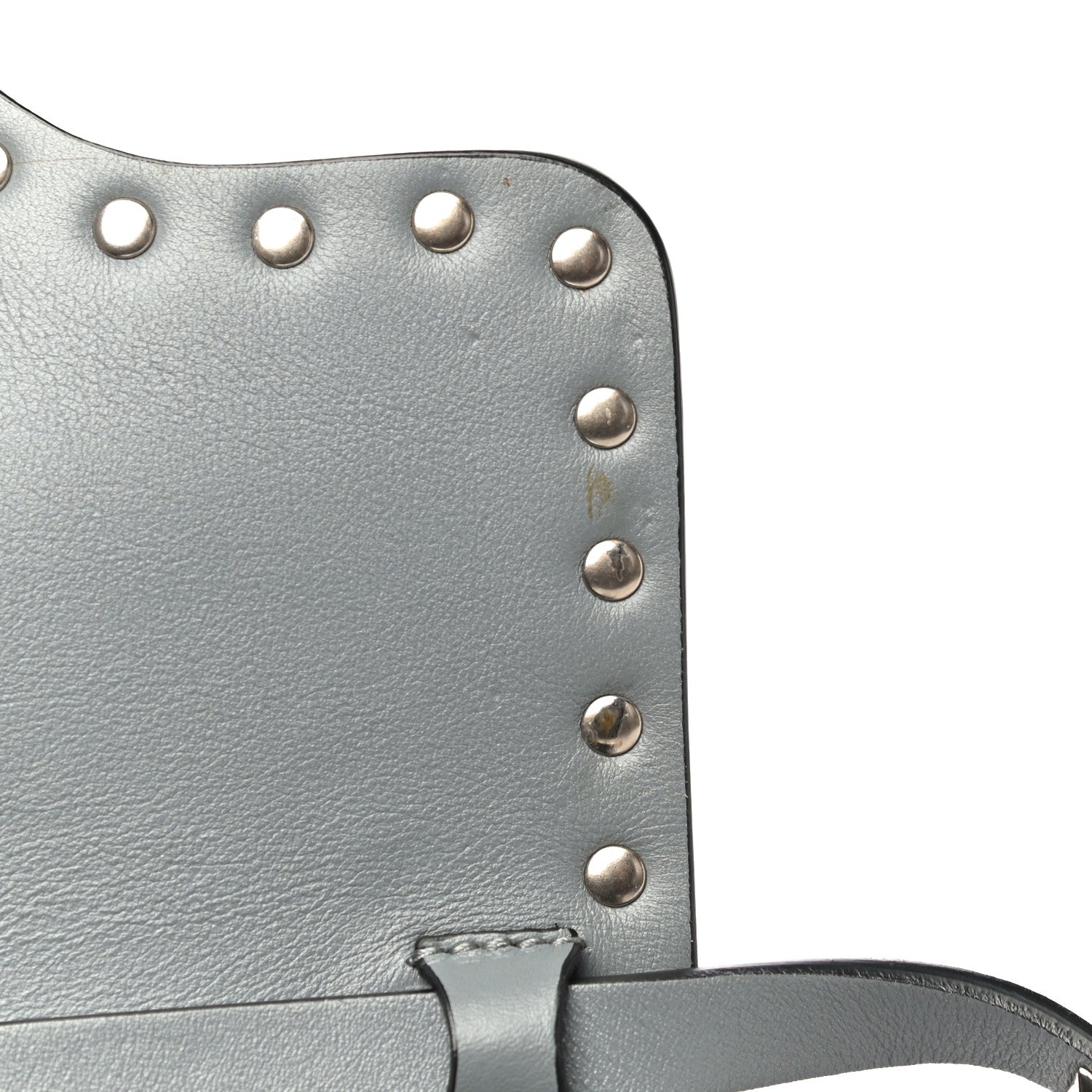 Valentino Garavani Vitello Mini Rockstud Flap Saddle Crossbody Bag Light Stone 10 of 15