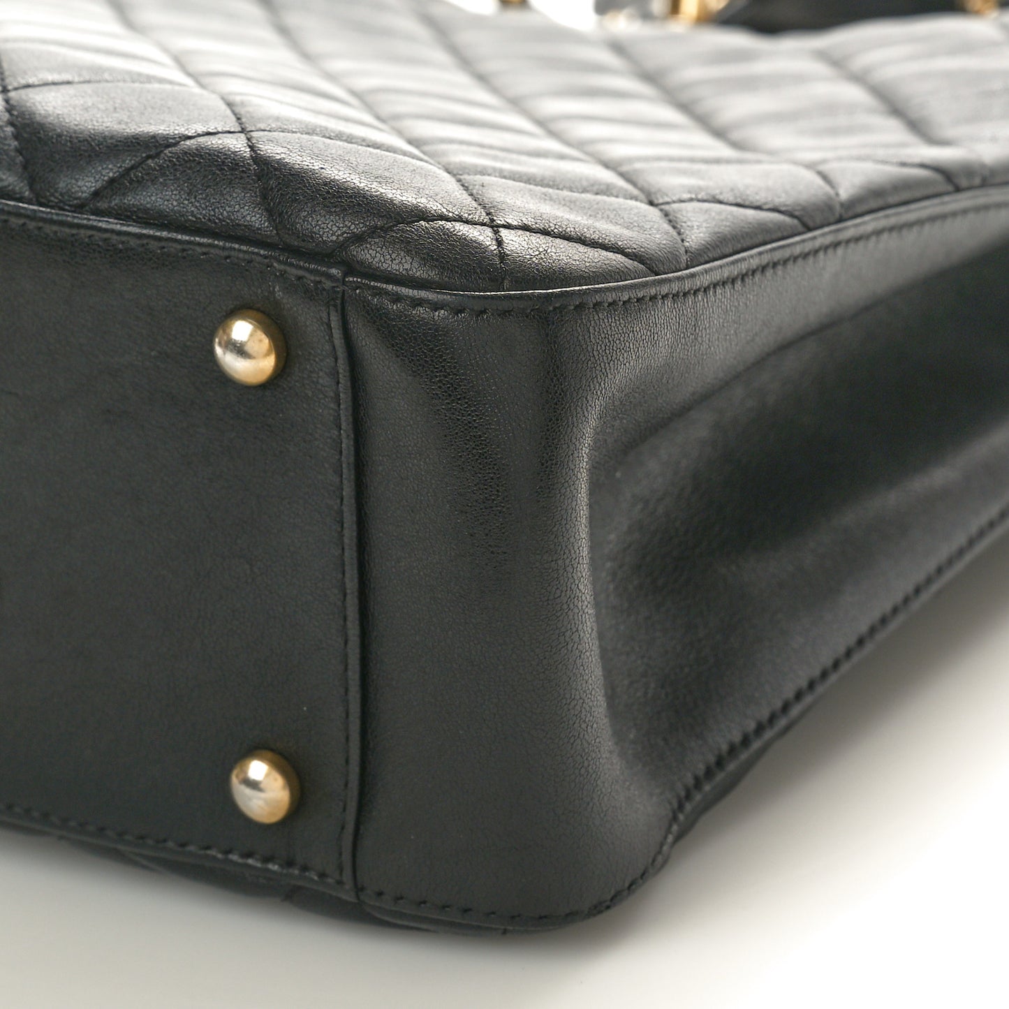 Lambskin Quilted Large Chanel 19 Shopping Tote Black