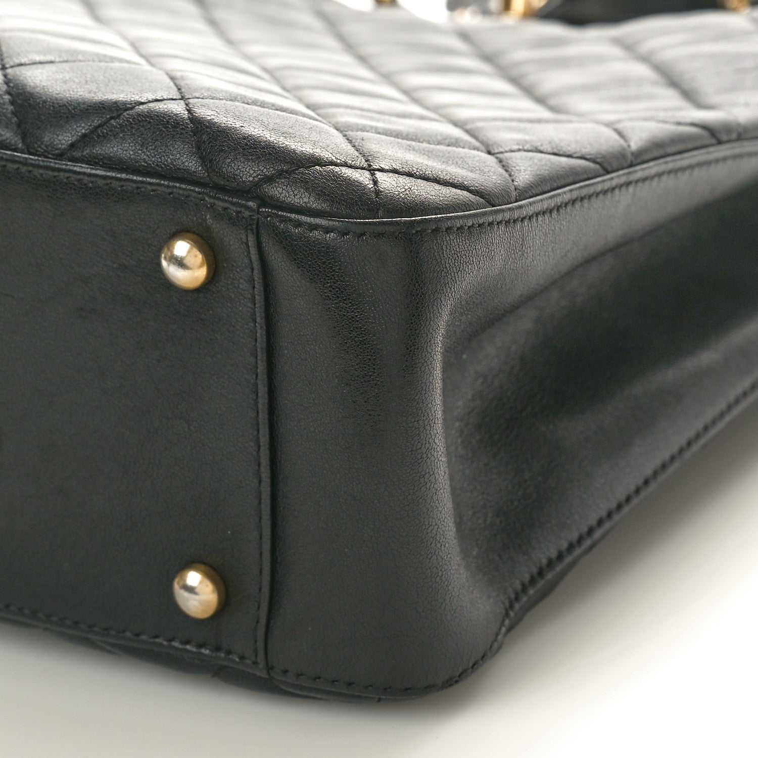 Chanel Lambskin Quilted Large Chanel 19 Shopping Tote Black 9 of 9