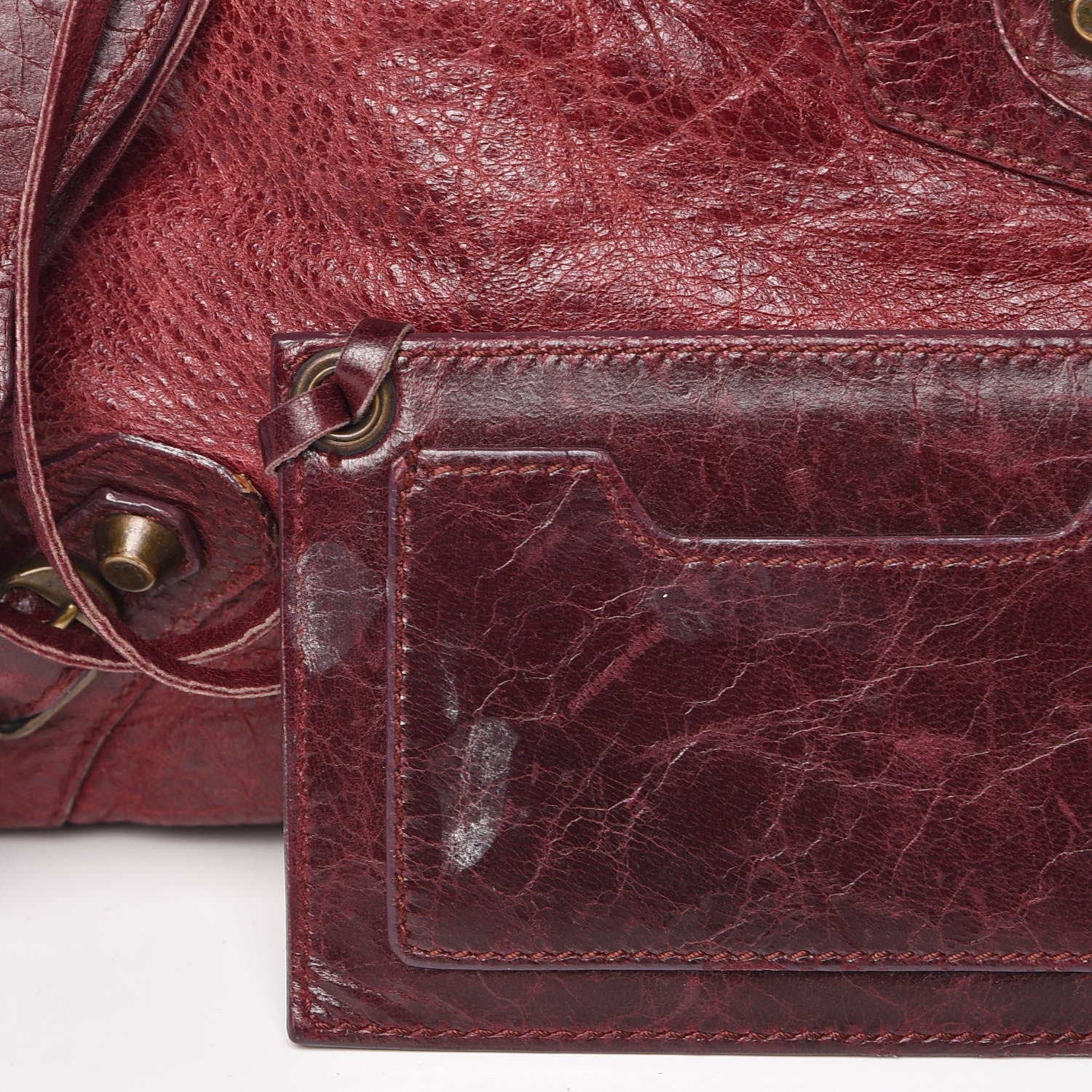 Balenciaga Agneau Classic Hardware City Bordeaux 15 of 15