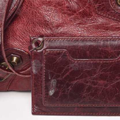 Balenciaga Agneau Classic Hardware City Bordeaux 15 of 15