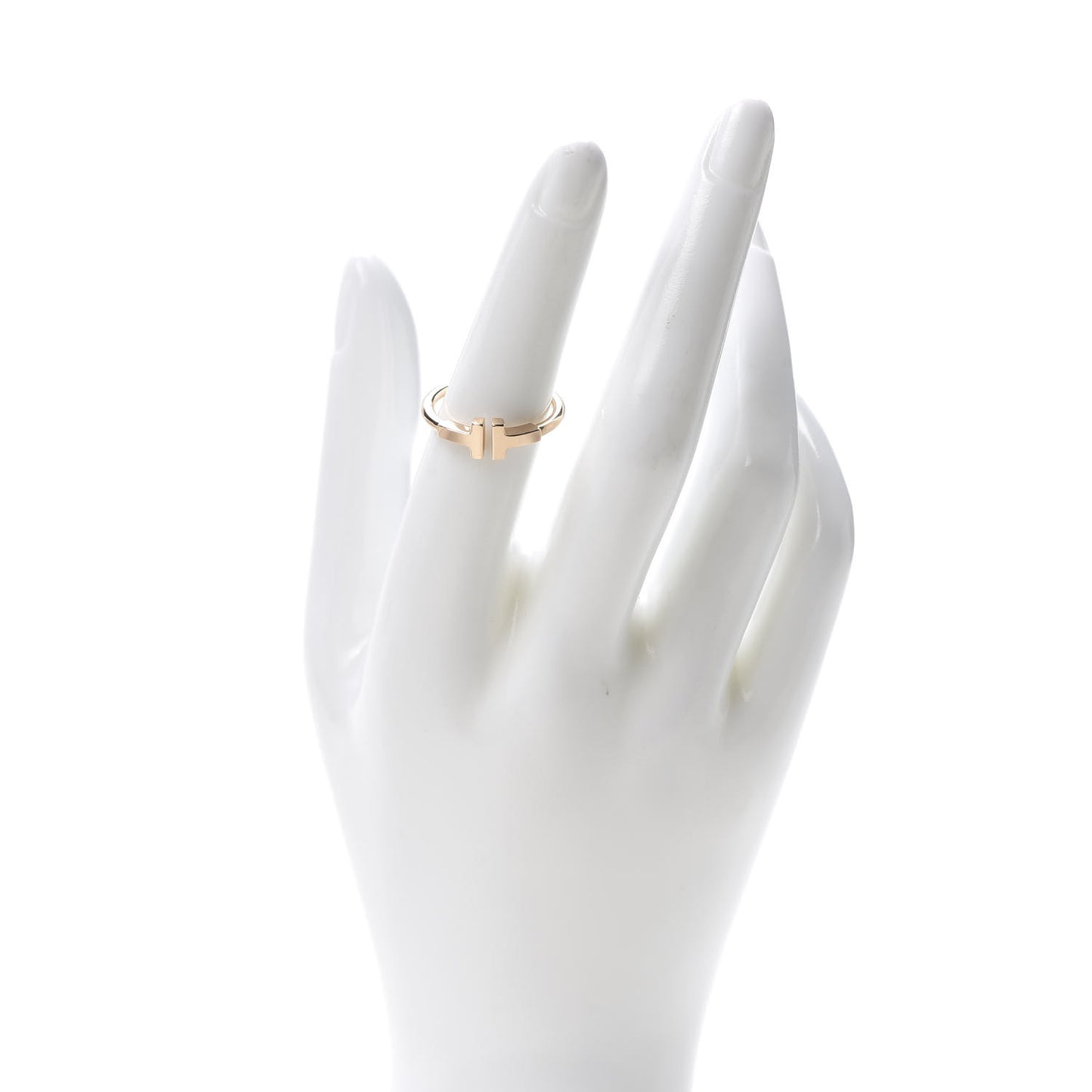 18K Rose Gold T Wire Ring 53 6.5