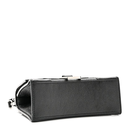 Balenciaga Grained Calfskin Hourglass Top Handle Bag XS Black 4 of 10