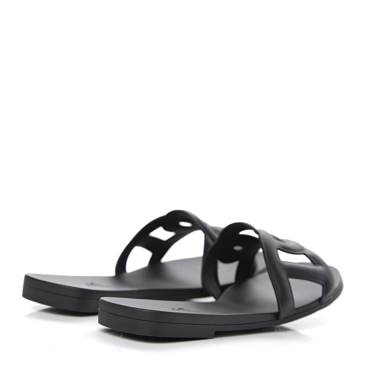 Rubber Aloha Sandals 38 Black