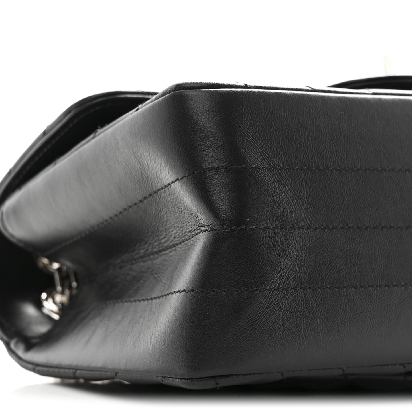 Aged Calfskin Chevron Quilted 2.55 Reissue Mini Flap Black