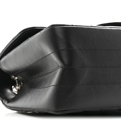 Chanel Aged Calfskin Chevron Quilted 2.55 Reissue Mini Flap Black 9 of 11