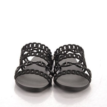 Hermes Chaine d'Ancre Nude Sandals 37 Black 2 of 6