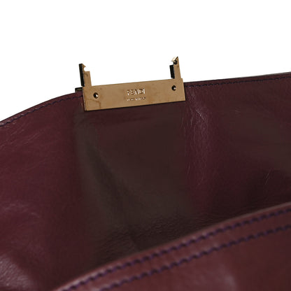 Fendi Vitello Acqua Maxi Baguette Shoulder Bag Malva 18 of 25