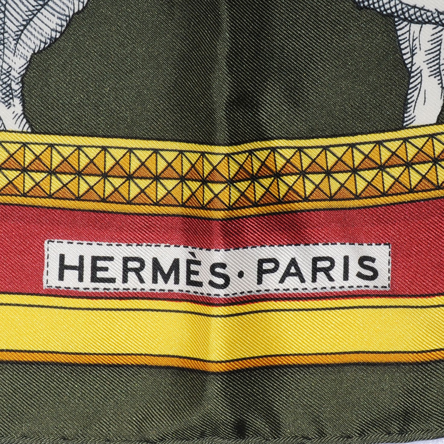 Hermes Silk Grand Apparat Scarf 90 4 of 4