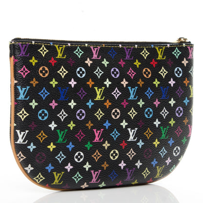 Louis Vuitton Monogram Multicolor Pochette Plate GM Black 3 of 6